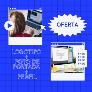 logotipo + foto de perfil + foto de portada